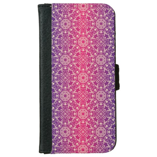 Floral luxury royal antique pattern iPhone 6 wallet case