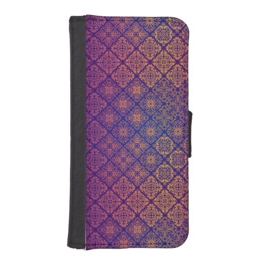 Floral luxury royal antique pattern iPhone SE/5/5s wallet case