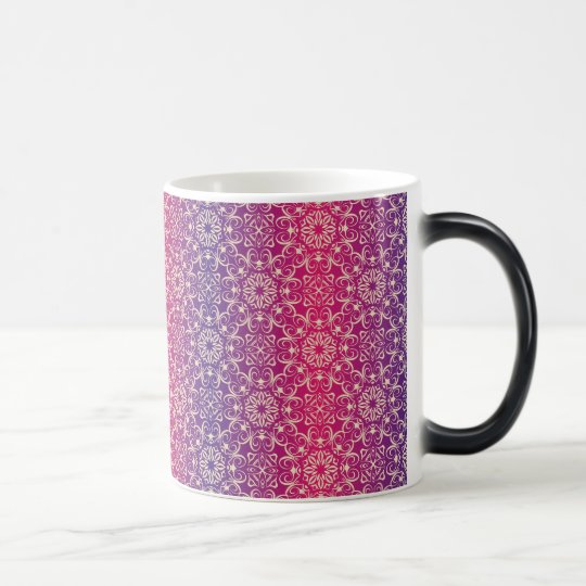 Floral luxury royal antique pattern magic mug