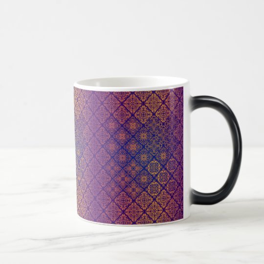Floral luxury royal antique pattern magic mug