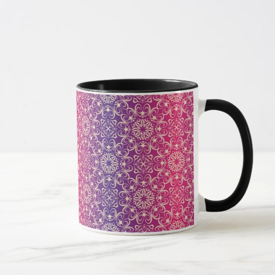 Floral luxury royal antique pattern mug