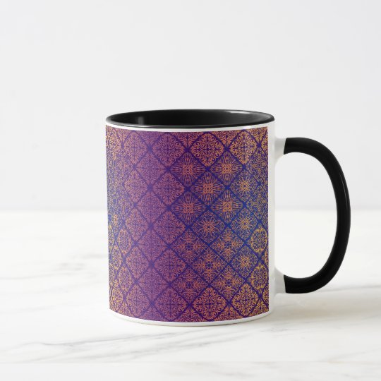 Floral luxury royal antique pattern mug