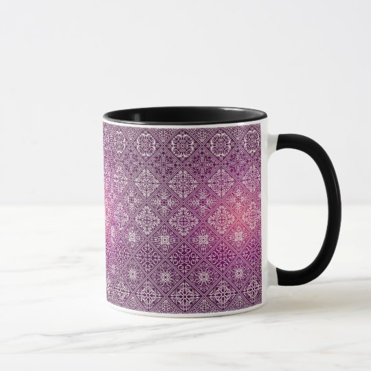 Floral luxury royal antique pattern mug