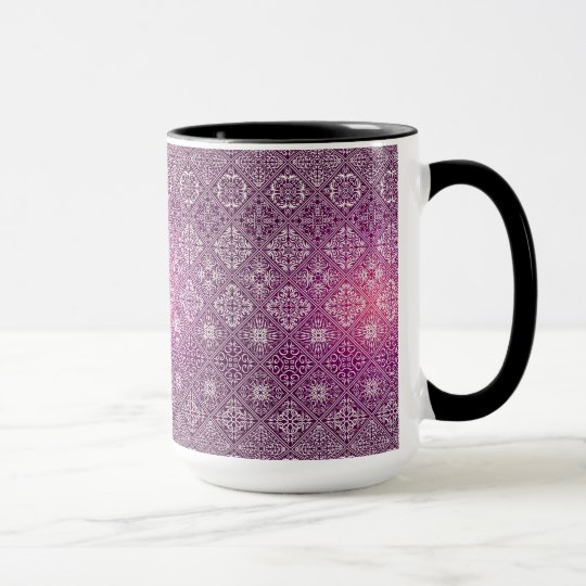 Floral luxury royal antique pattern mug