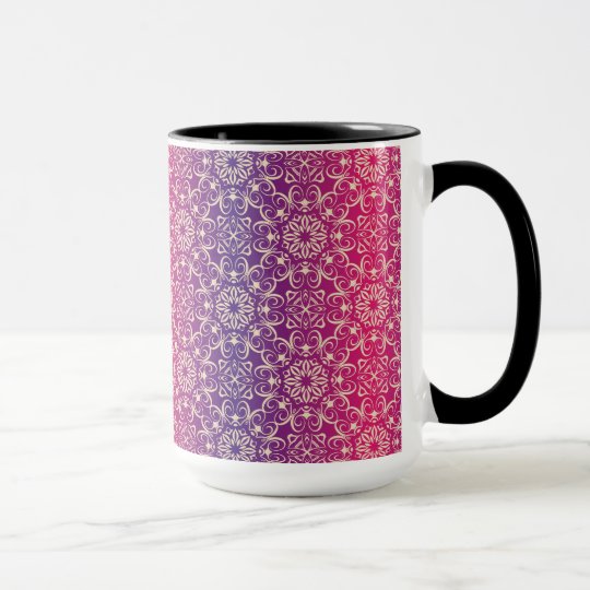 Floral luxury royal antique pattern mug