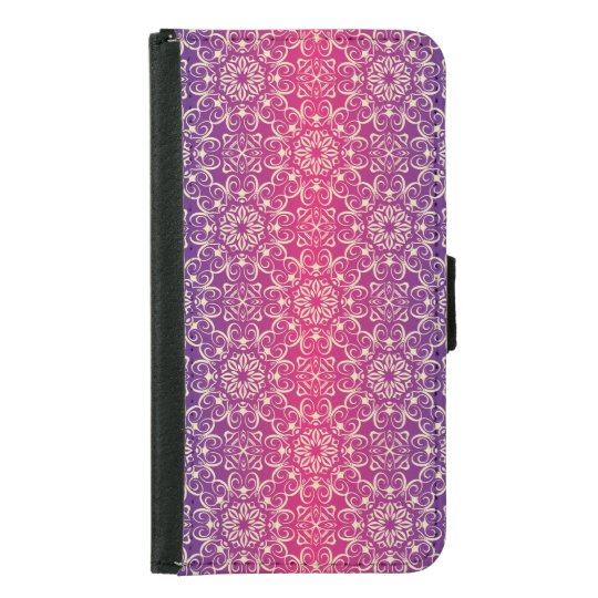 Floral luxury royal antique pattern samsung galaxy s5 wallet case