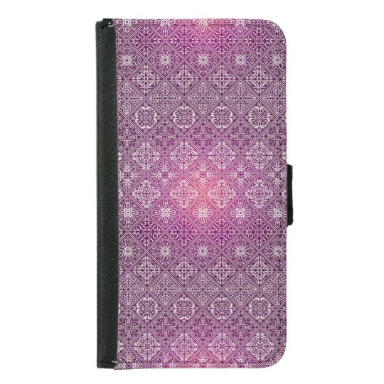 Floral luxury royal antique pattern samsung galaxy s5 wallet case