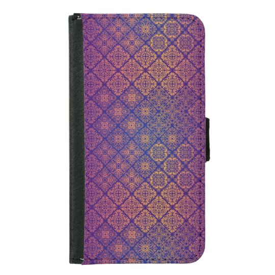 Floral luxury royal antique pattern samsung galaxy s5 wallet case