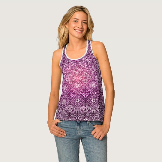 Floral luxury royal antique pattern singlet