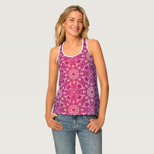 Floral luxury royal antique pattern singlet