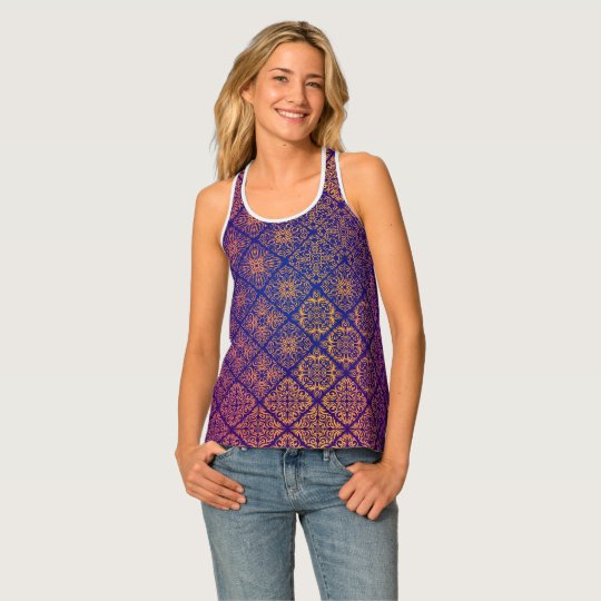 Floral luxury royal antique pattern singlet