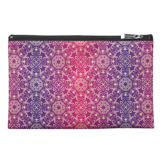 Floral luxury royal antique pattern travel accessory bag