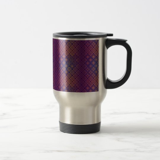 Floral luxury royal antique pattern travel mug