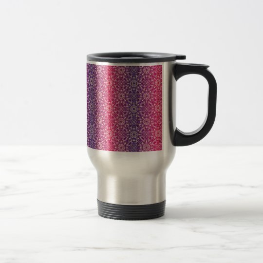 Floral luxury royal antique pattern travel mug