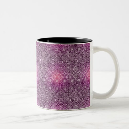 Floral luxury royal antique pattern Two-Tone coffee mug