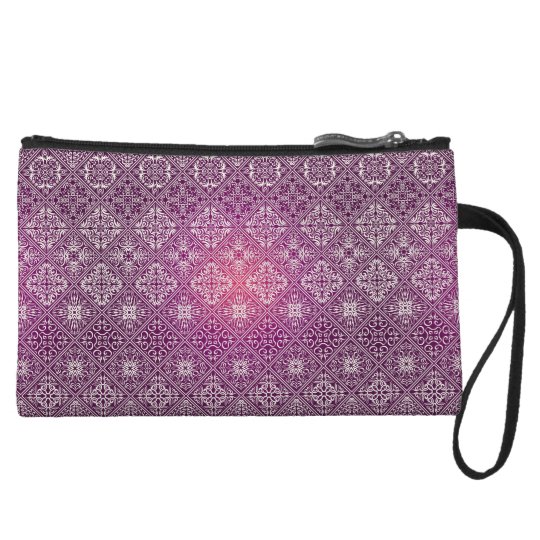 Floral luxury royal antique pattern wristlet