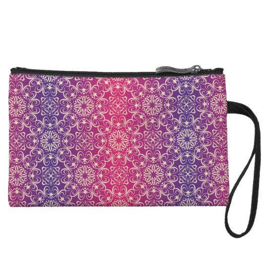 Floral luxury royal antique pattern wristlet