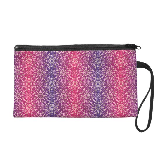 Floral luxury royal antique pattern wristlet