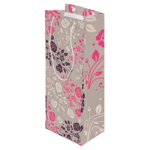 Floral Luxury Wine Gift Bag
