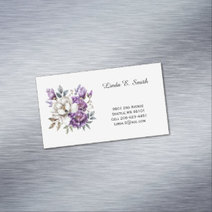 Floral Magnetic Calling Card
