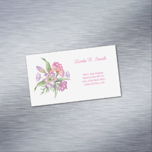 Floral Magnetic Calling Card
