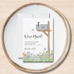 Floral Mailbox We've Moved Moving Announcement