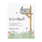 Floral Mailbox We've Moved Moving