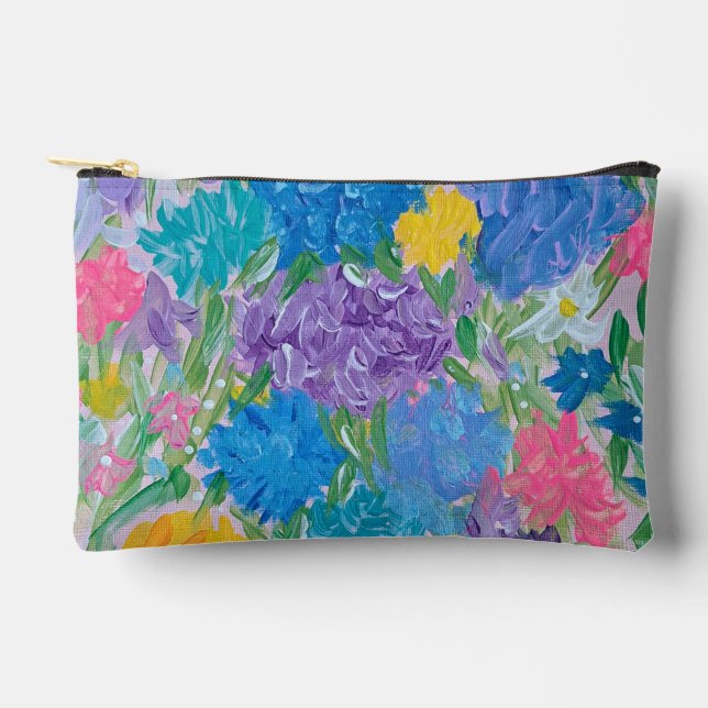 Floral Majesty Accessories Pouch  (Front)