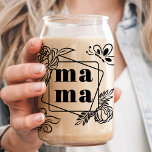 Floral Mama Custom 3 Kids Name Can Glass<br><div class="desc">Celebrate the amazing mama in your life with this personalised can glass! Featuring a beautiful floral design and space for three children's names, this glass is a thoughtful and unique gift for Mother's Day, birthdays, or any occasion. The elegant design and personalised touch make it a keepsake she'll cherish for...</div>