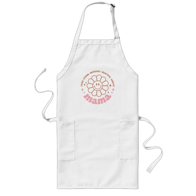 Floral Mama Long Apron (Front)