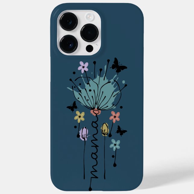 Floral Mama Mother's Day Gift  Case-Mate iPhone Case (Back)