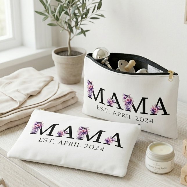 Floral Mama New Mum Text Accessory Pouch (Creator Uploaded)