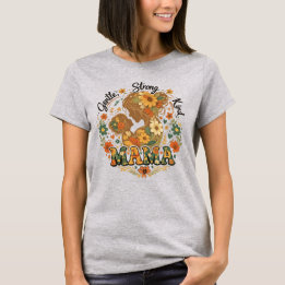 Floral Mama Retro Aesthetic - Vintage T-Shirt