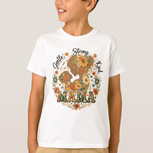 Floral Mama Retro Aesthetic - Vintage T-Shirt