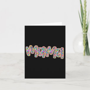 Floral Mama Retro Mama Flower Mothers Day Gift Card