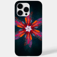 Floral Mandala Flowers Orange Red Blue Abstract