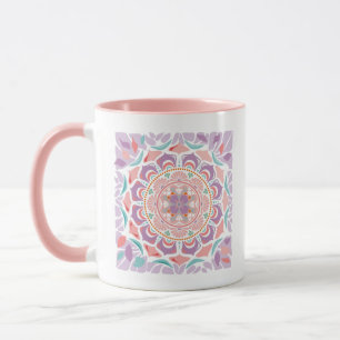 Floral Mandala Lavender Mug