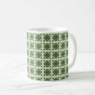Floral Mandala Pattern Coffee Mug