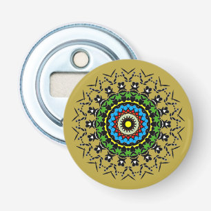 Floral Mandala Seamless Bottle Opener