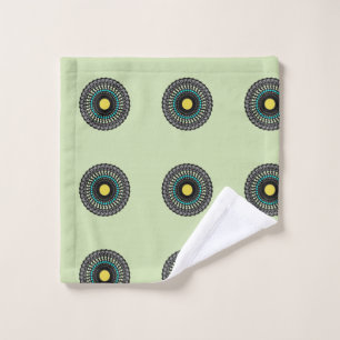 Floral Mandala Seamless Pattern Bath Towel Set