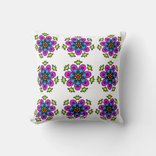 Floral Mandala Seamless Pattern Cushion