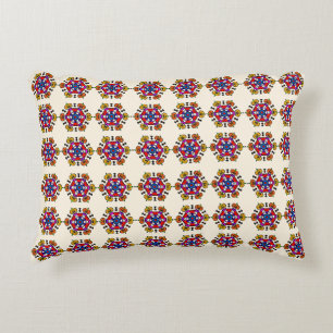 Floral Mandala Seamless Pattern Decorative Cushion