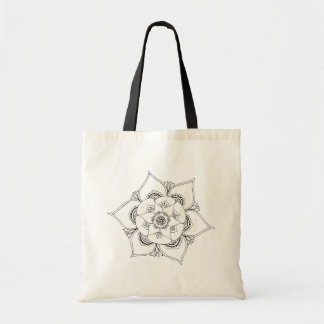 Floral Mandala Tote Bag