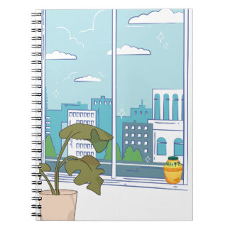 Floral Manhwa AestheticDescription: A high-resolut Notebook