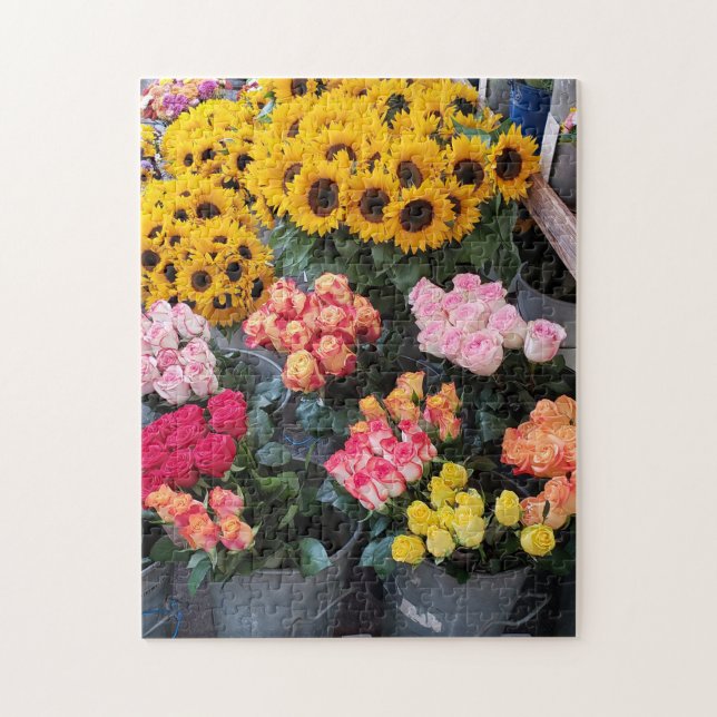 Floral Market Place Puzzle (Vertical)