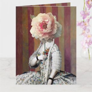 Floral Mask On and Off Diva Card