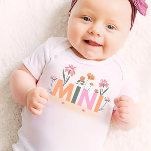 Floral  Matching Mummy daughter  Baby Bodysuit