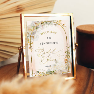 Floral Meadow Bridal Shower Welcome Poster
