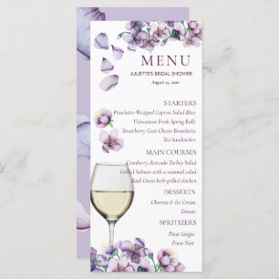  Floral Menu
