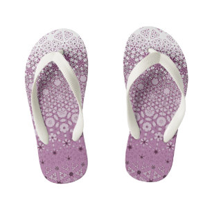 Floral Metamorphosis Pattern Kid's Thongs